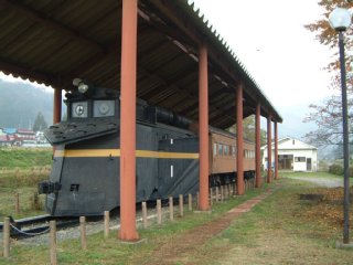 日中線記念館に保存されている車両