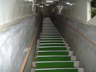 甲子温泉 大黒屋 大岩風呂からの帰り階段