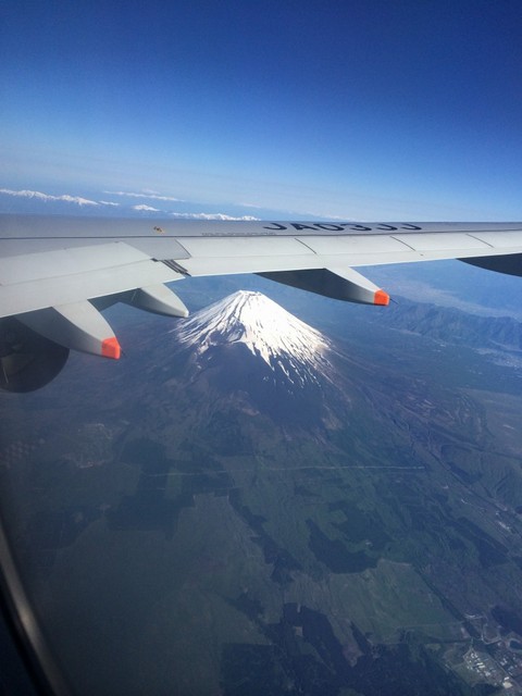 Jetstar から見下ろす富士山